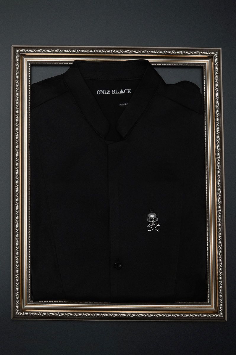 Black Men's Long Sleeve Shirt