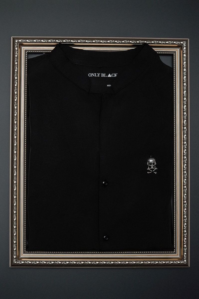 Black Men's Long Sleeve Shirt