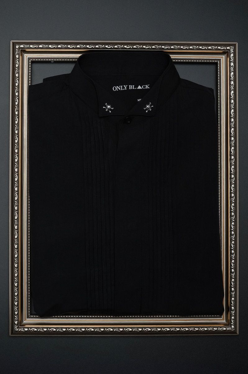 Black Men's Long Sleeve Shirt