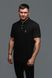 Black Men's Short Sleeve Polo Shirt